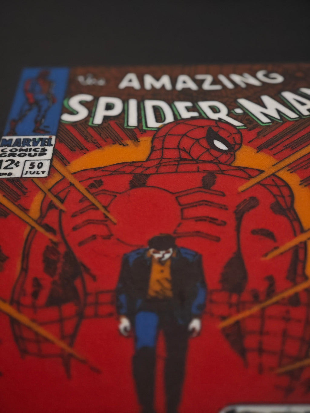 Lightbox Amazing Spider-Man #50 retroilluminata a LED