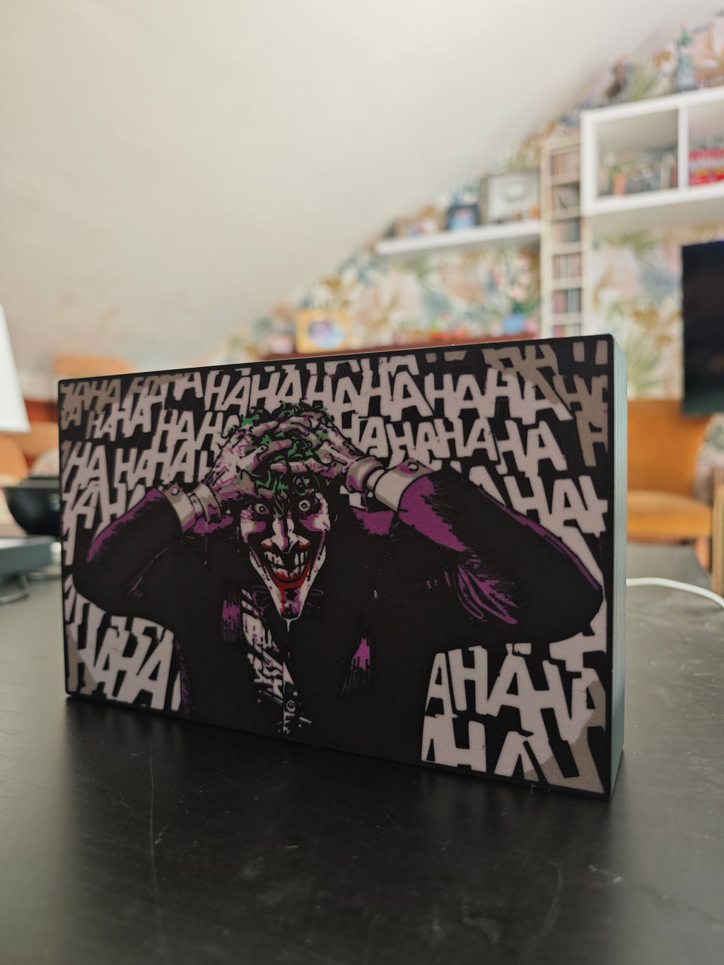 Lightbox Joker The Killing Joke retroilluminata a LED
