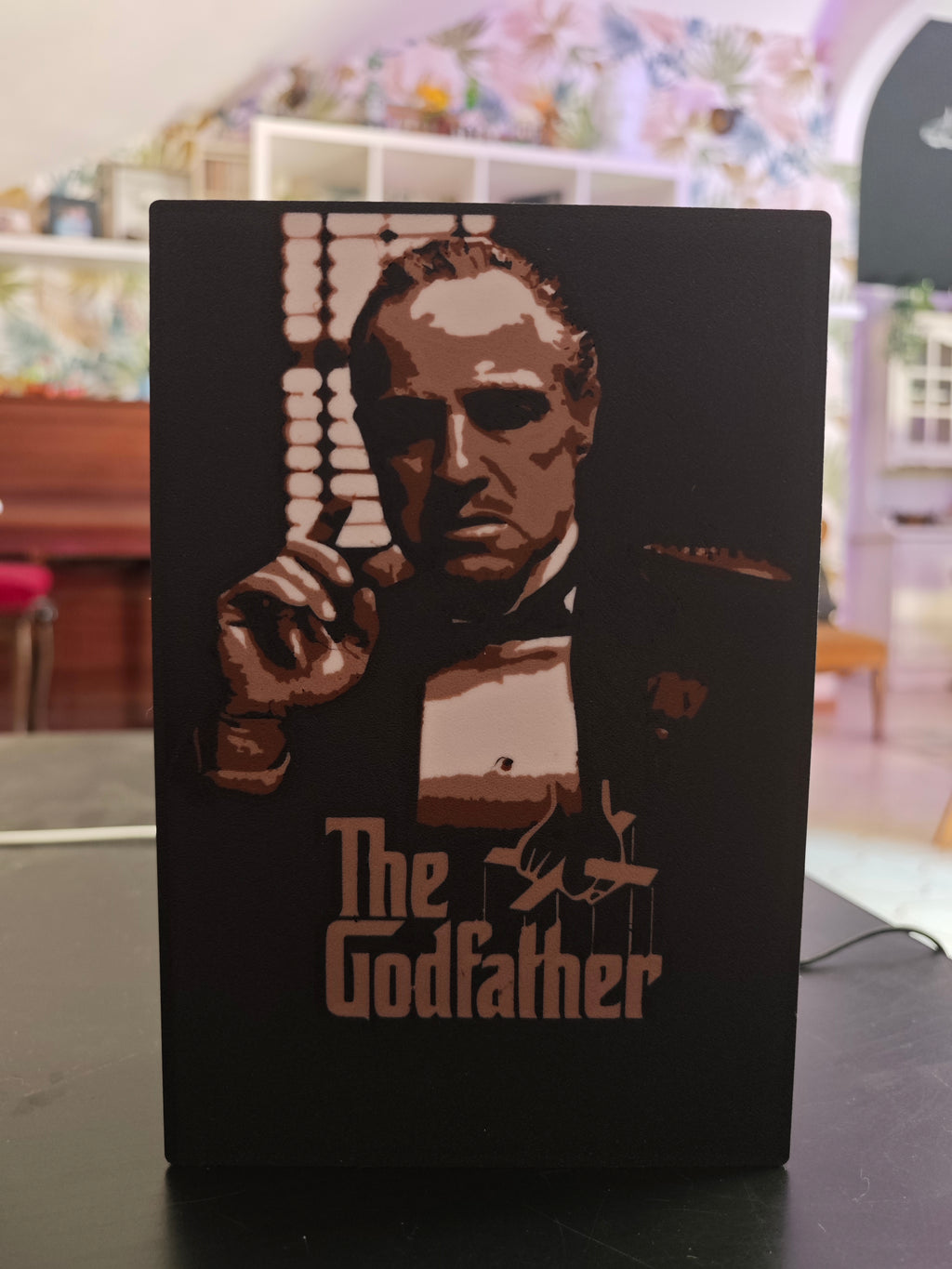 Lightbox Il Padrino retroilluminata a LED – Marlon Brando