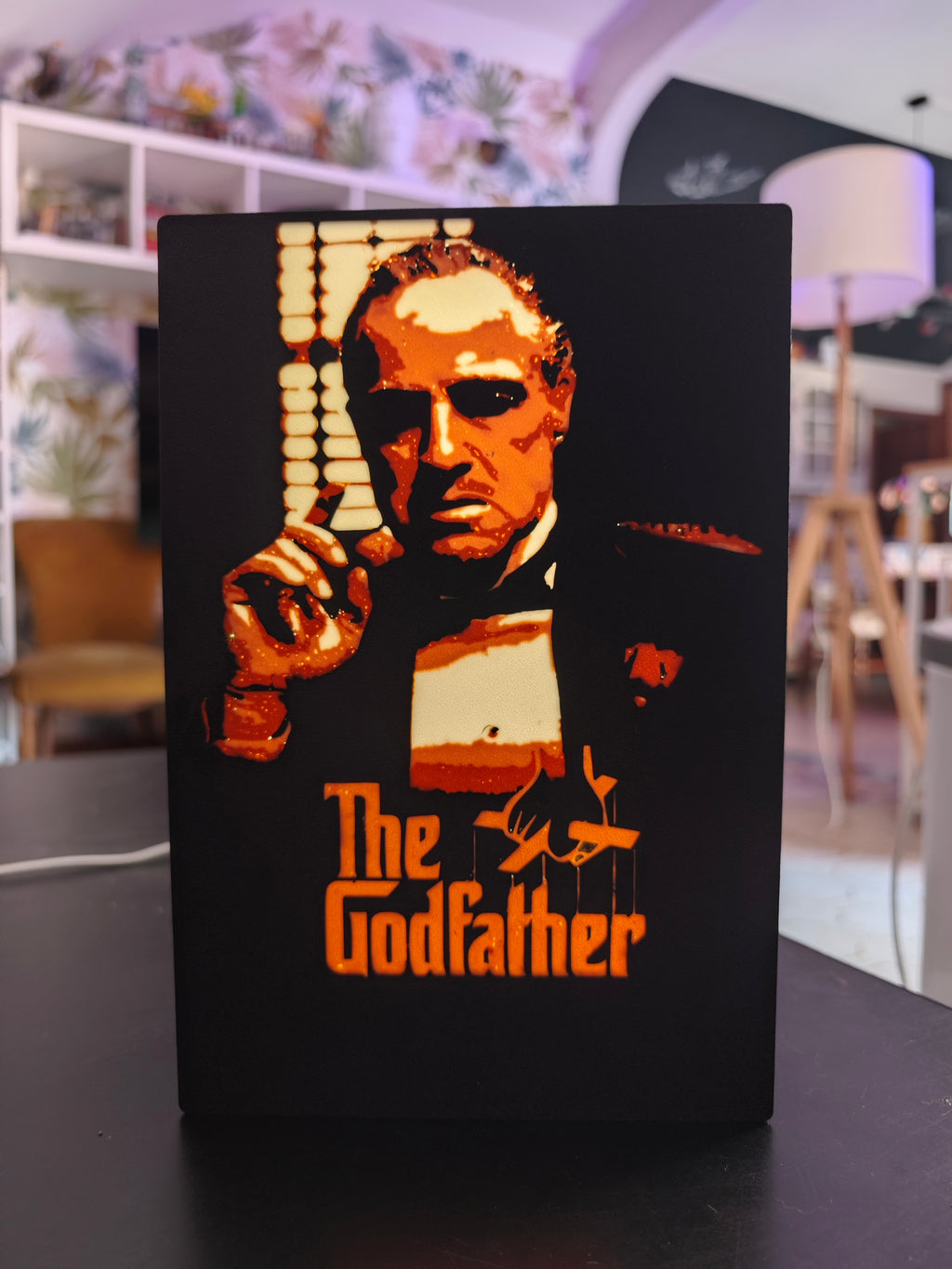 Lightbox Il Padrino retroilluminata a LED – Marlon Brando