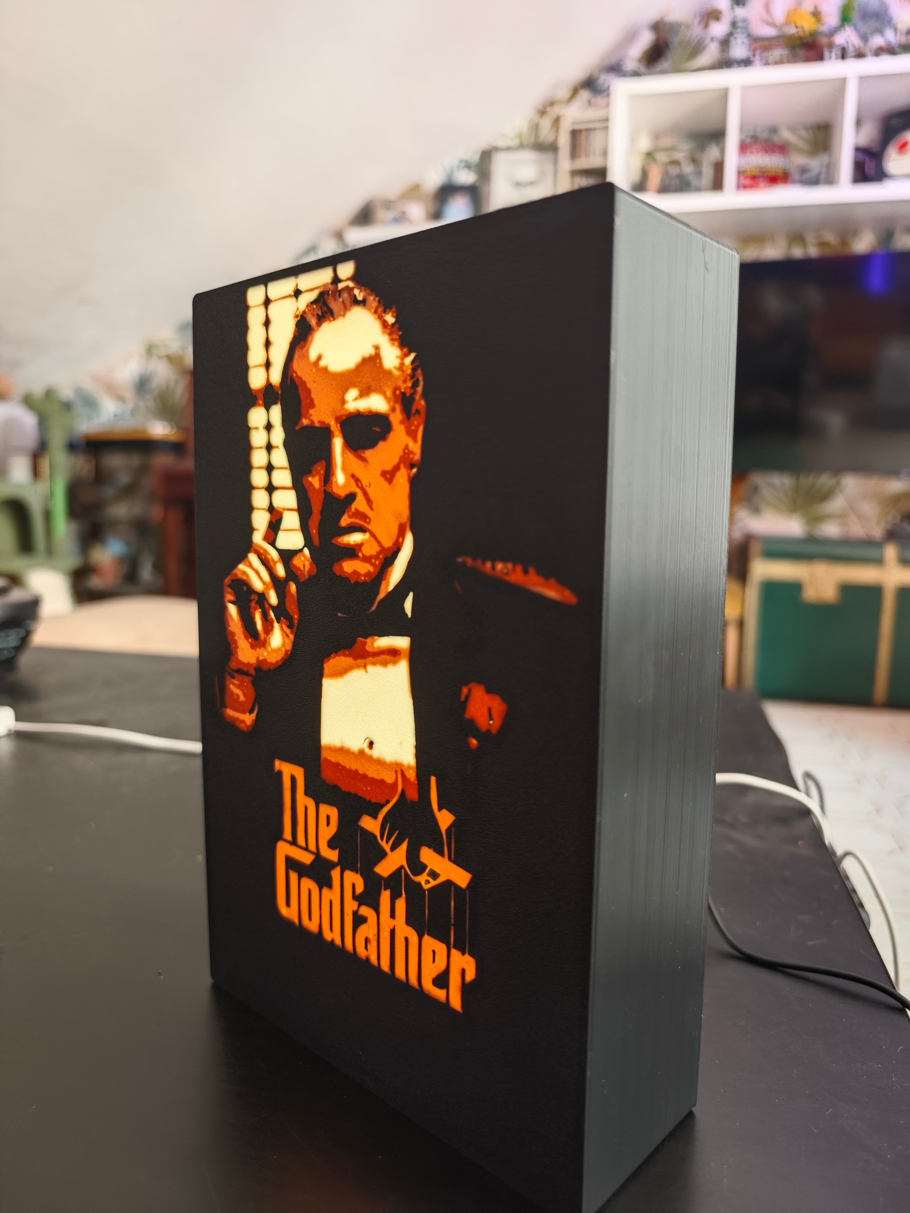 Lightbox Il Padrino retroilluminata a LED – Marlon Brando