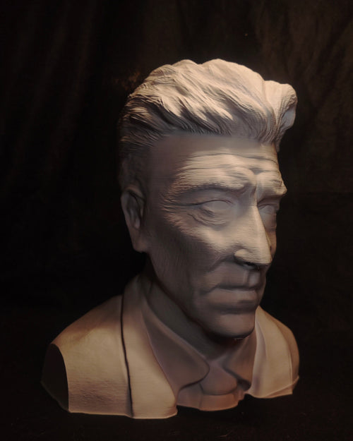 Busto David Lynch – scultura da collezione stampata in 3D
