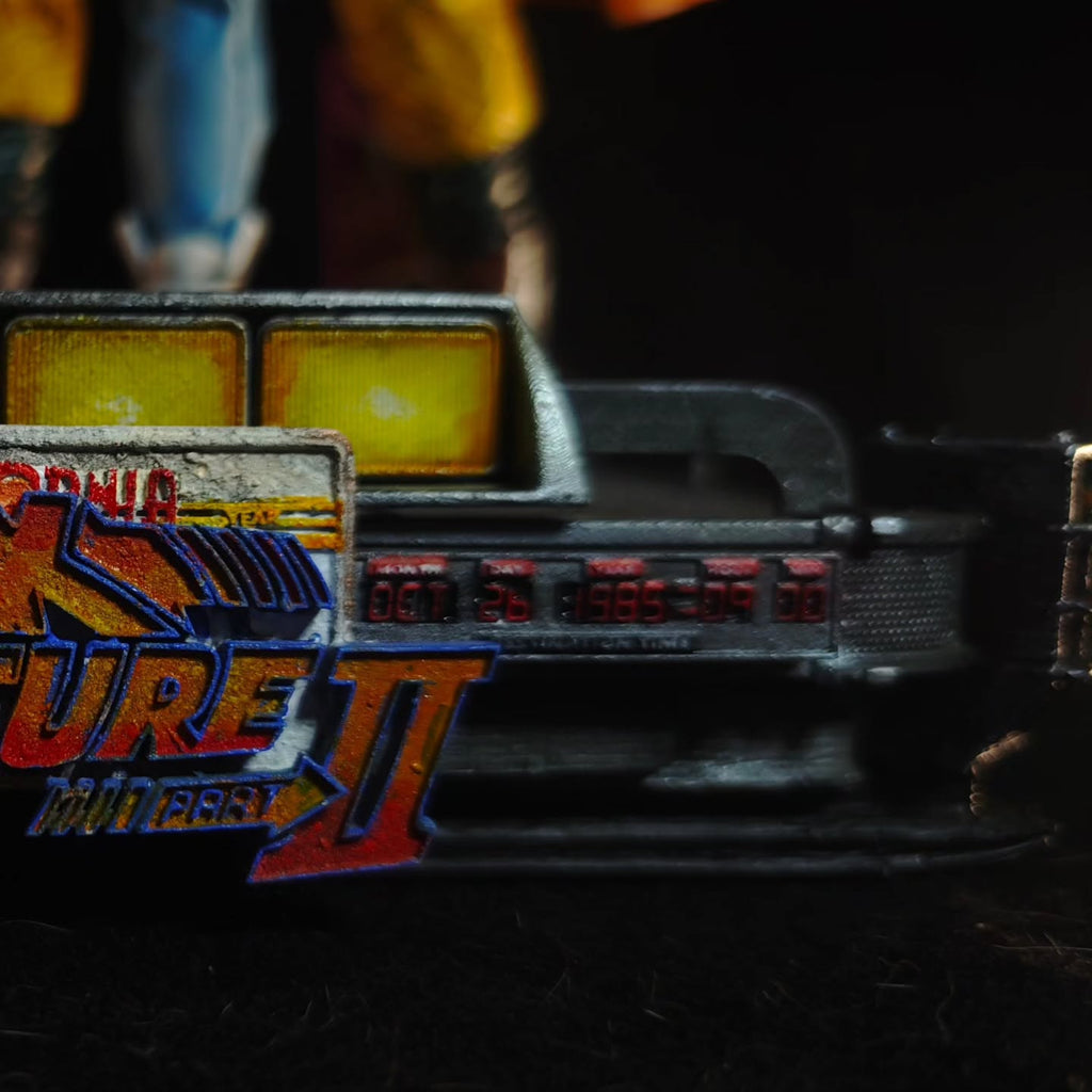 Diorama Ritorno al Futuro – Doc e Marty dipinti a mano
