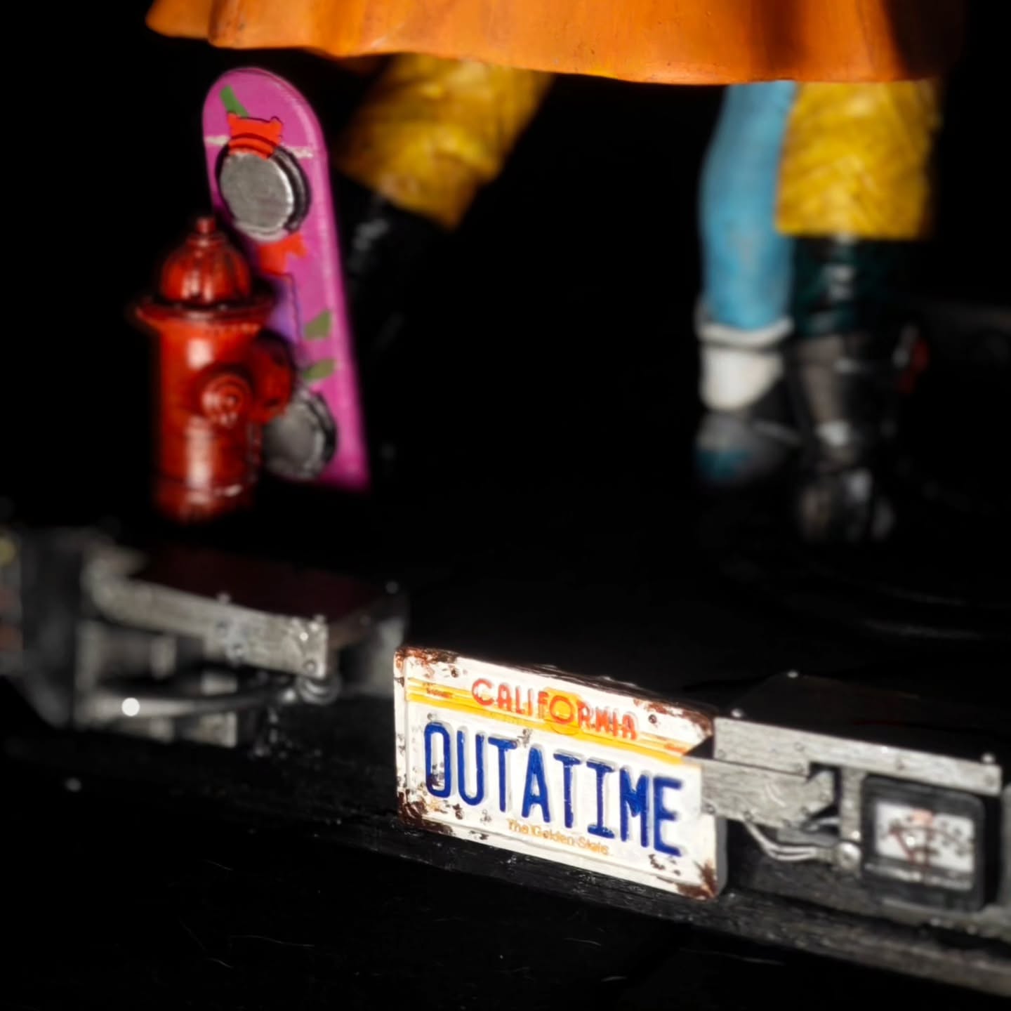 Diorama Ritorno al Futuro – Doc e Marty dipinti a mano