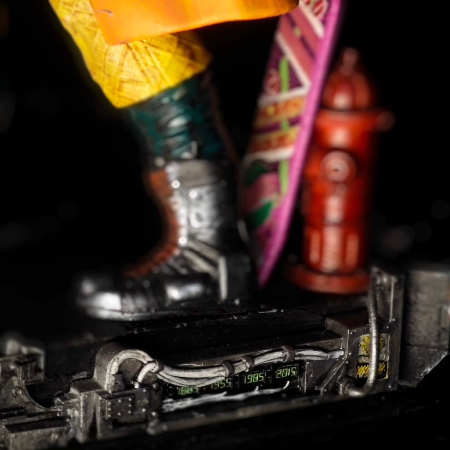 Diorama Ritorno al Futuro – Doc e Marty dipinti a mano