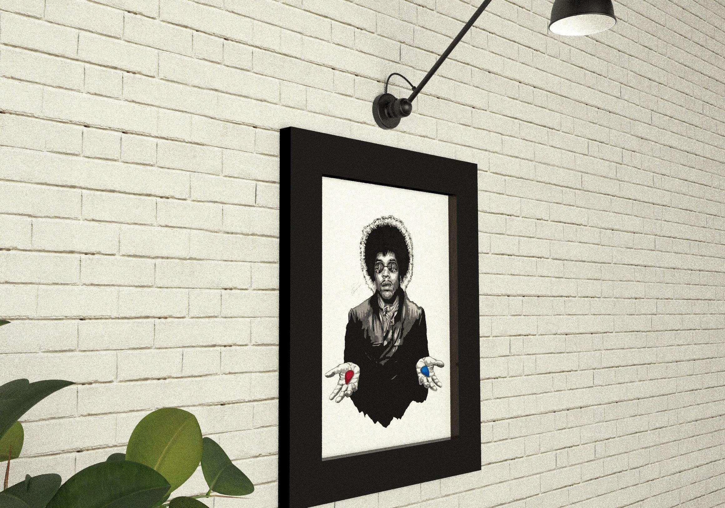 Jimi Hendrix Matrix – illustrazione stampa artistica