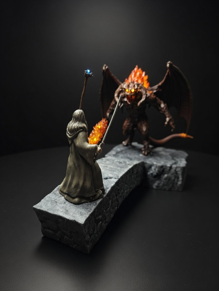Diorama Gandalf vs Balrog Retroilluminato – Ponte di Khazad-dûm