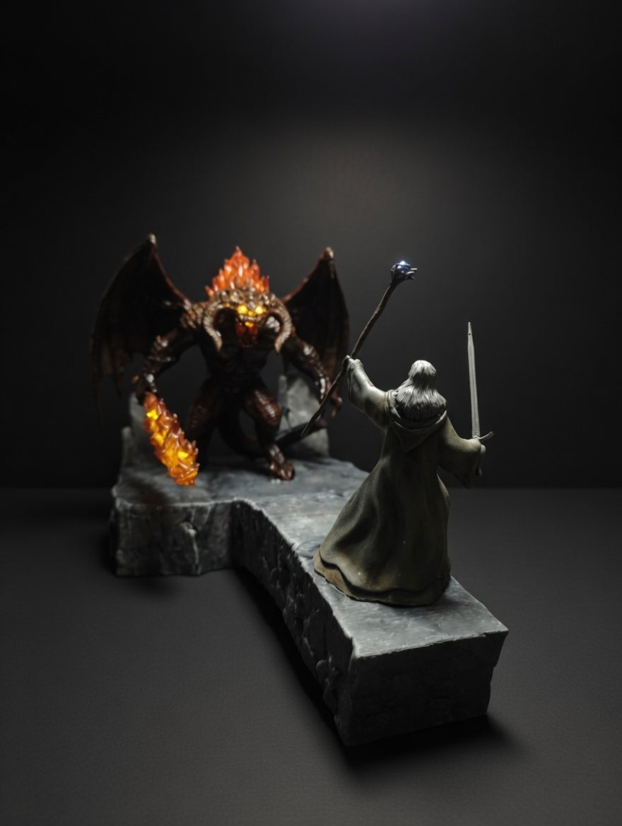 Diorama Gandalf vs Balrog Retroilluminato – Ponte di Khazad-dûm