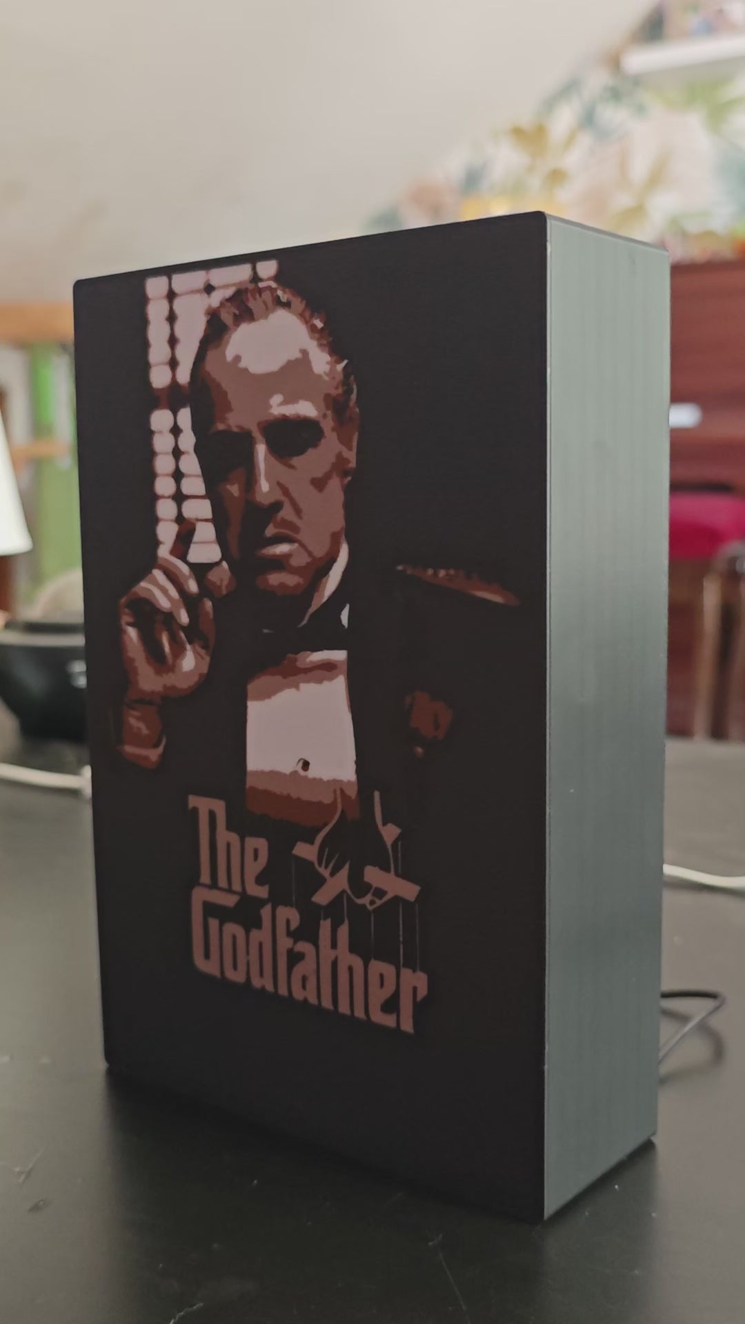 Lightbox Il Padrino retroilluminata a LED – Marlon Brando